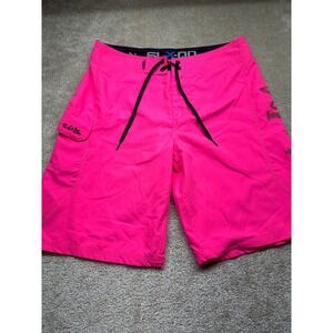 Salt Life SLX-QD Mens Neon Pink Board Shorts Quick Dry Swim Trunks Size 32 NWT